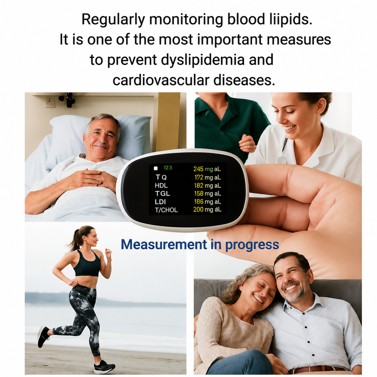 Blood Sugar Monitoring System with Portable Glucose Meter and Digital Lcd Display - Image 9