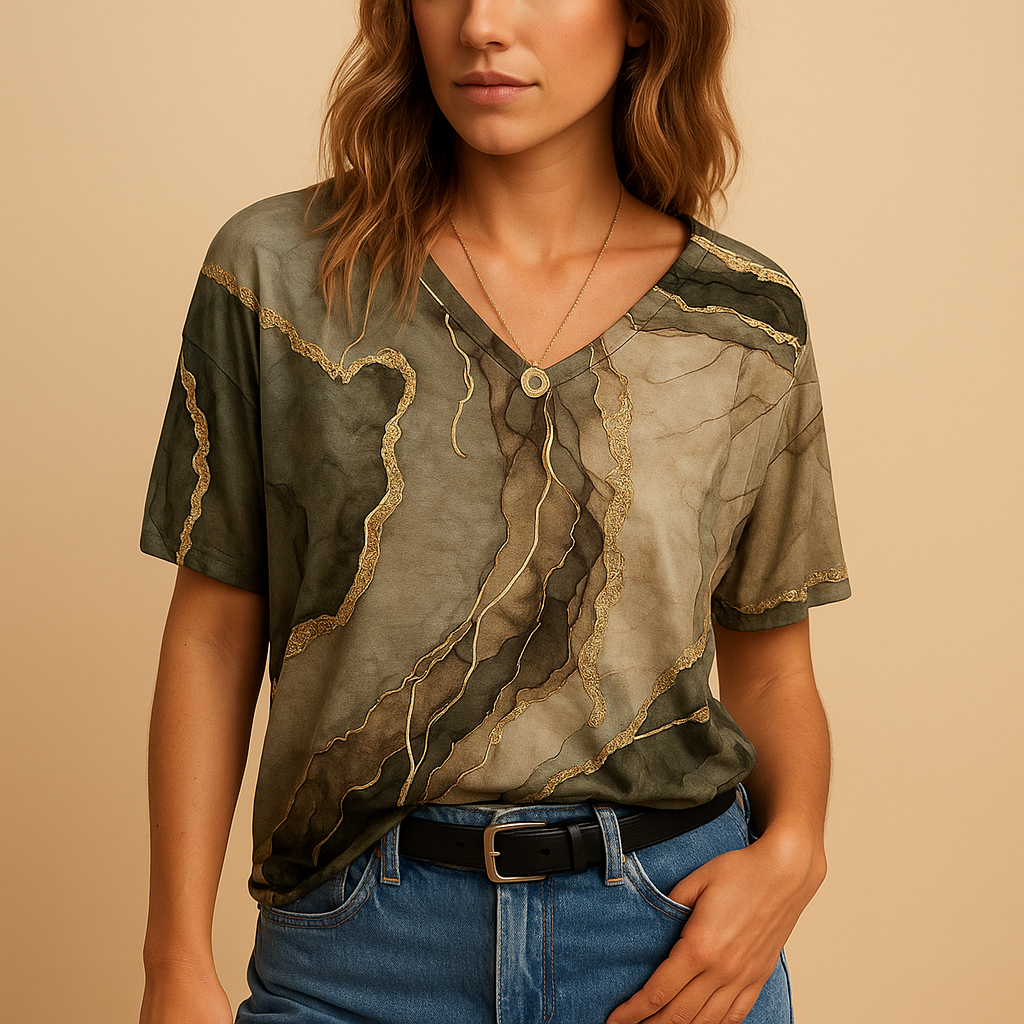 Women’s boho-style top with a relaxed fit and refined detailing, ideal for summer outfits, festivals and casual wear.