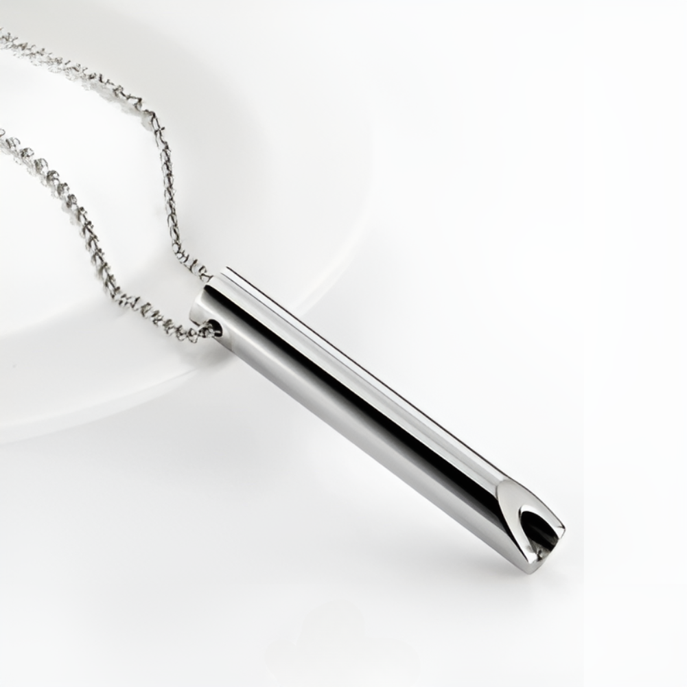 Breathing Necklace for Stress Relief and Anxiety with Mindful Inhalation Pendant - Image 4