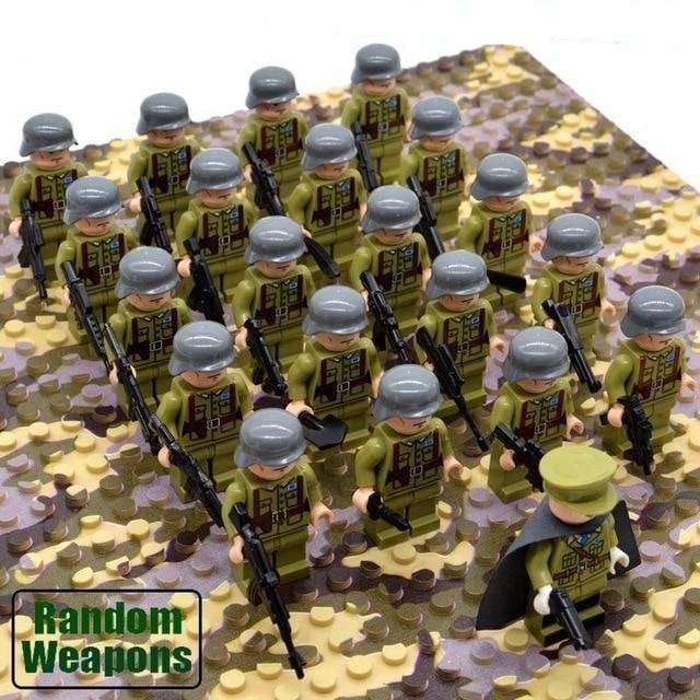 Building Blocks Military Minifigures with Miniature Soldiers and Weapons for Kids - Image 10