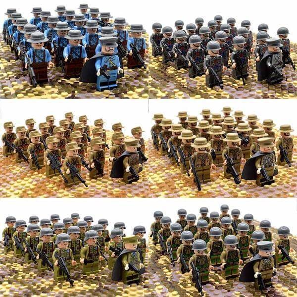 Building Blocks Military Minifigures with Miniature Soldiers and Weapons for Kids - Image 2