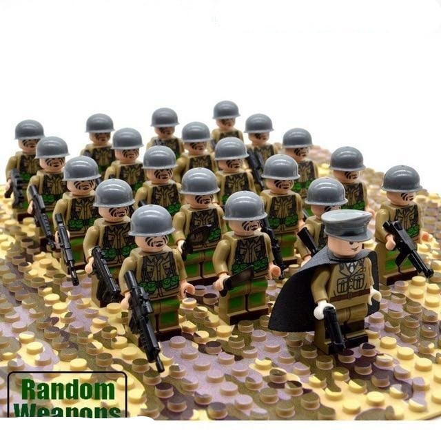 Building Blocks Military Minifigures with Miniature Soldiers and Weapons for Kids - Image 3