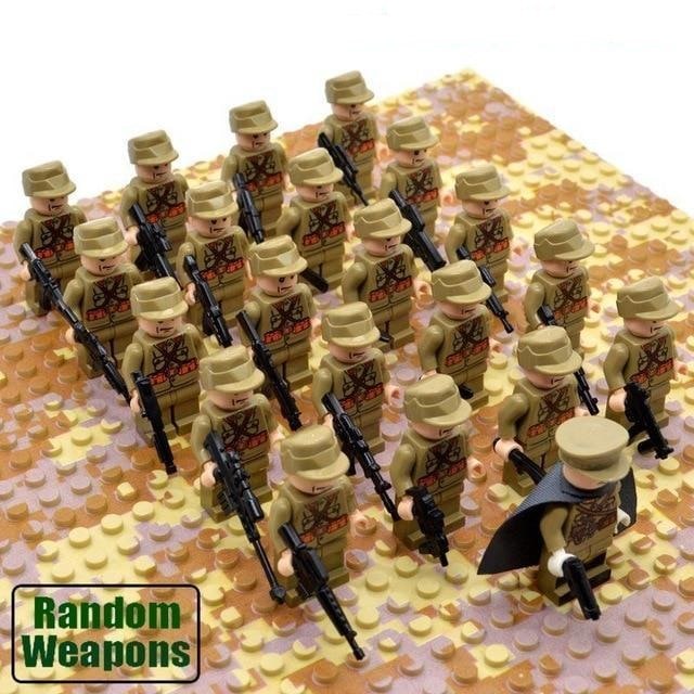 Building Blocks Military Minifigures with Miniature Soldiers and Weapons for Kids - Image 9