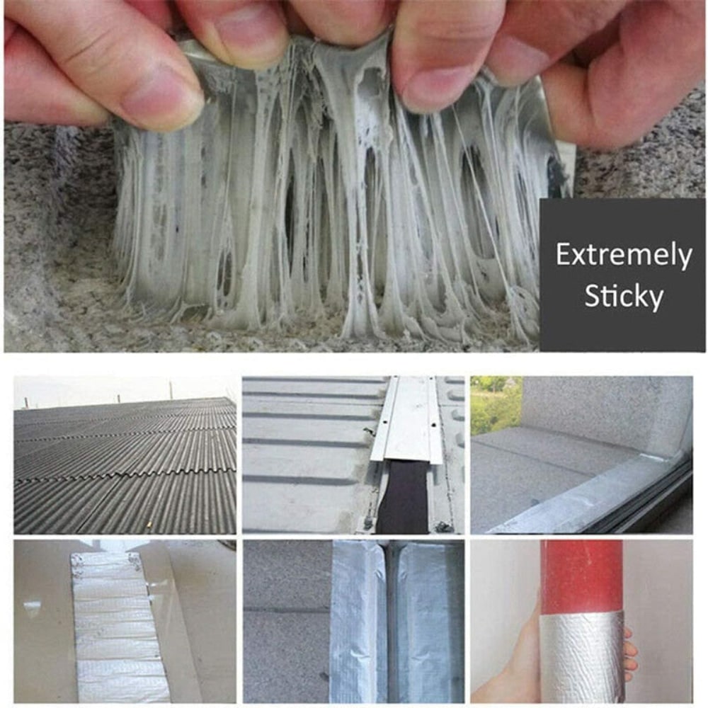 Butyl Tape with Aluminum Foil Backing for Waterproof Repairs and Sealing - Image 4