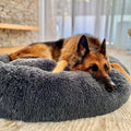 Calming Donut Dog Bed with Plush Raised Rim and Sunken Center Cushion - Image 1