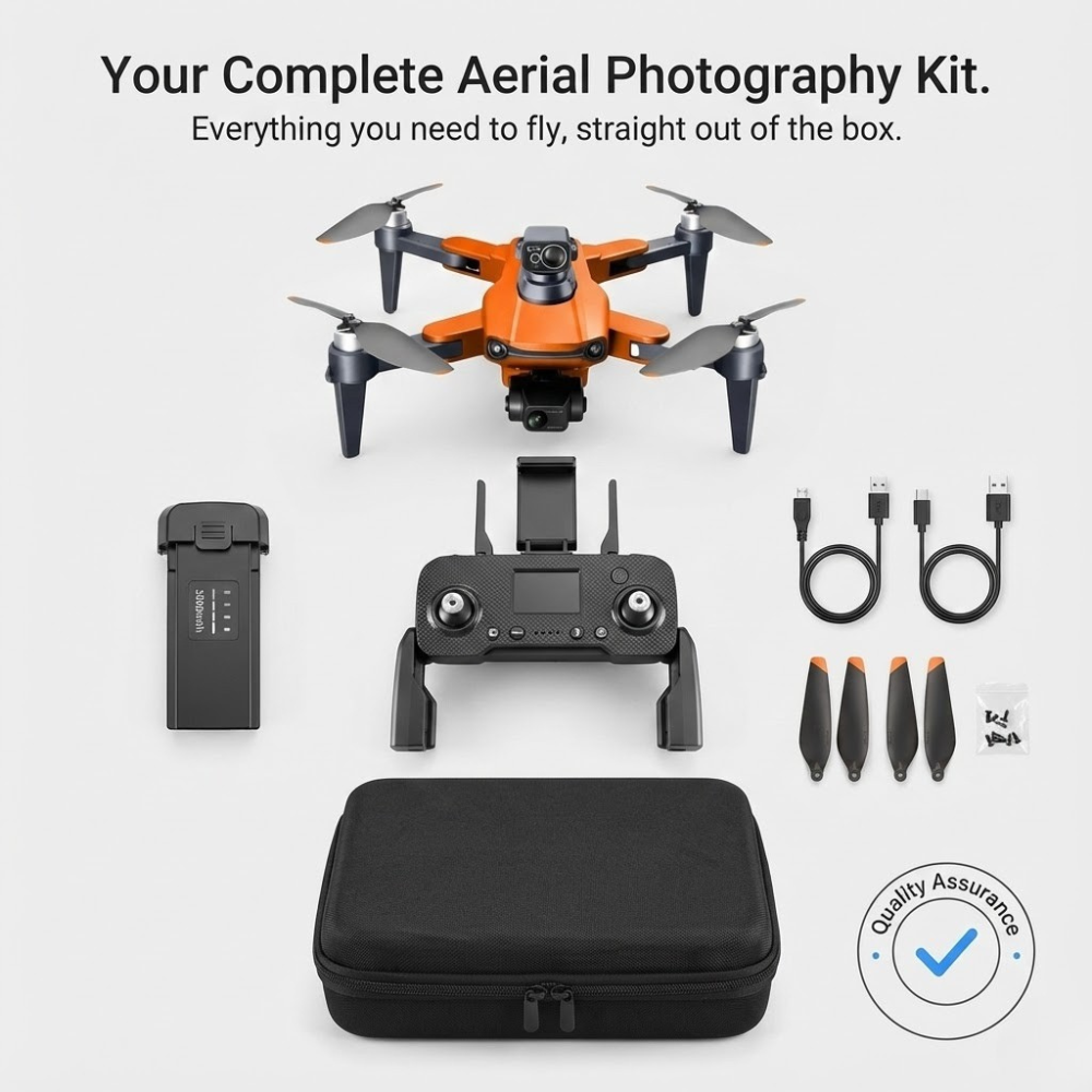Camera Drone with GPS and 3-Axis Gimbal Foldable Quadcopter with Brushless Motor - Image 10