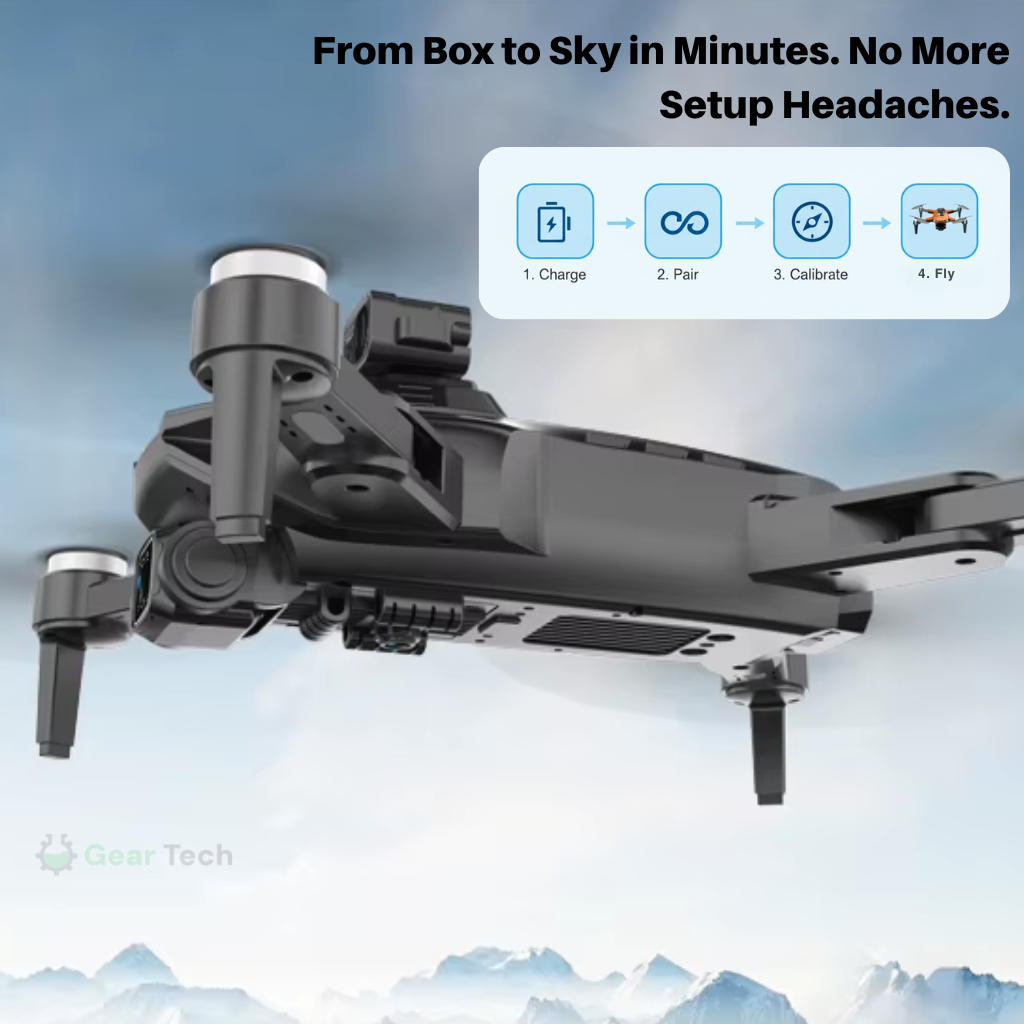 Camera Drone with GPS and 3-Axis Gimbal Foldable Quadcopter with Brushless Motor - Image 11