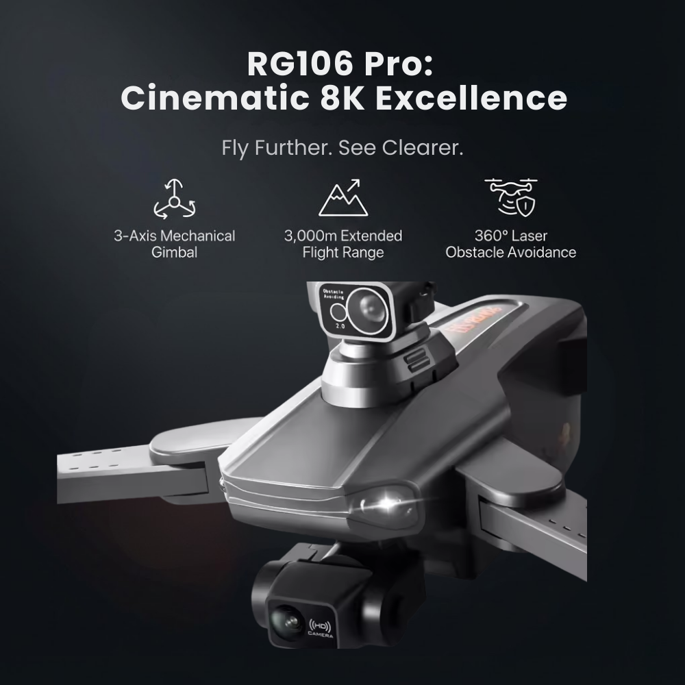 Camera Drone with GPS and 3-Axis Gimbal Foldable Quadcopter with Brushless Motor - Image 2