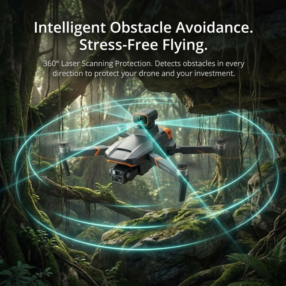Camera Drone with GPS and 3-Axis Gimbal Foldable Quadcopter with Brushless Motor - Image 5