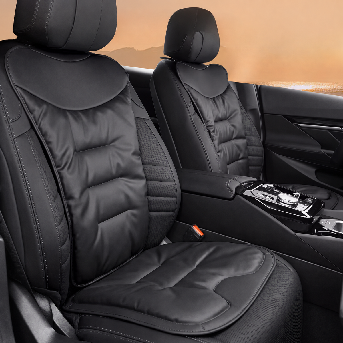 Car Seat Cushion with Lumbar Support and Ergonomic Back for Pain Relief - Image 2