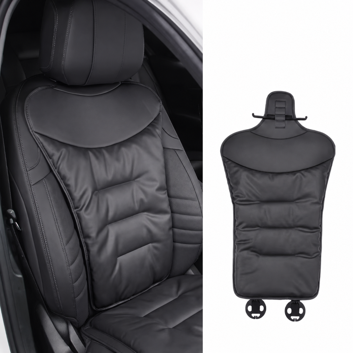 Car Seat Cushion with Lumbar Support and Ergonomic Back for Pain Relief - Image 3