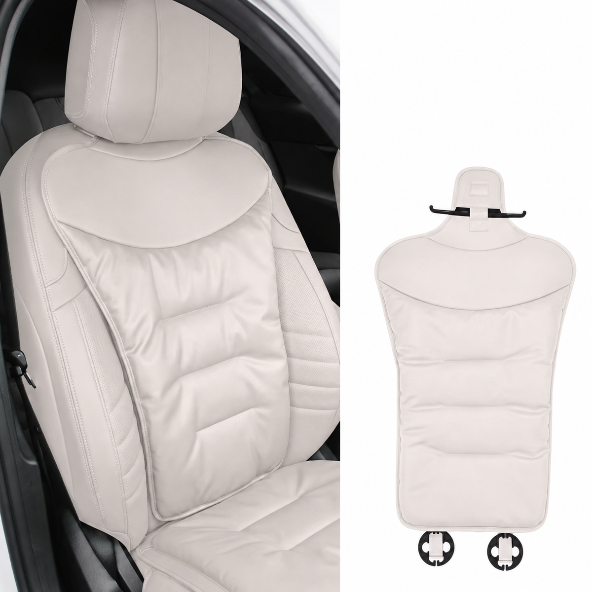 Car Seat Cushion with Lumbar Support and Ergonomic Back for Pain Relief - Image 4
