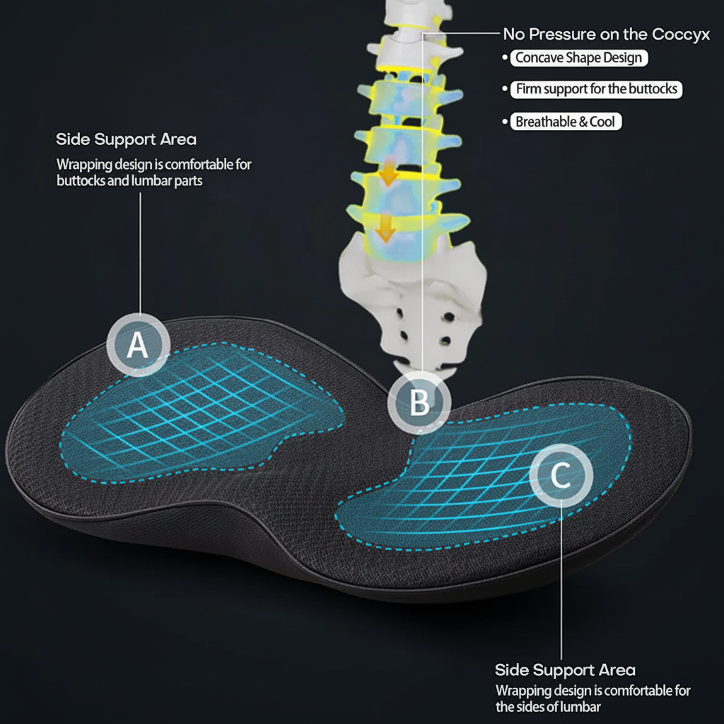 Car Seat Cushion with Memory Foam Booster and Contoured Ergonomic Support - Image 11