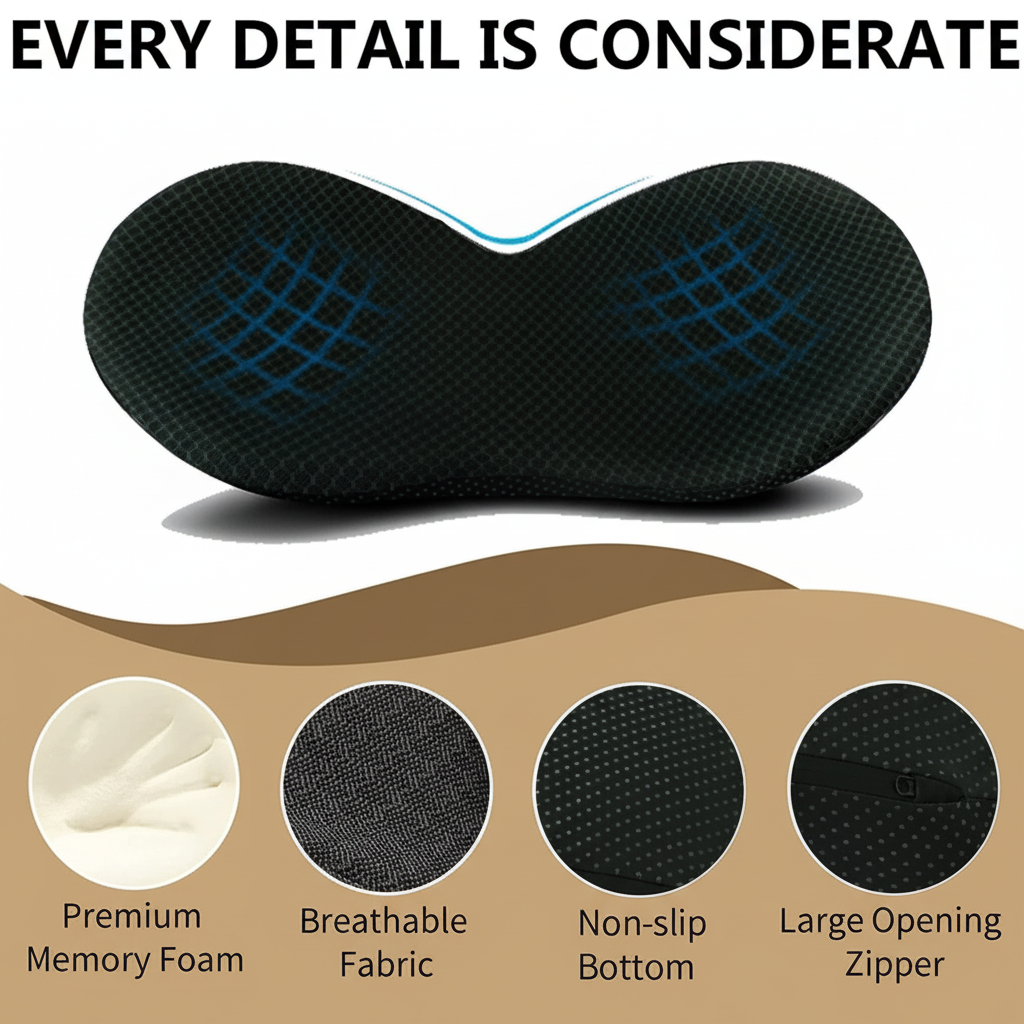 Car Seat Cushion with Memory Foam Booster and Contoured Ergonomic Support - Image 7