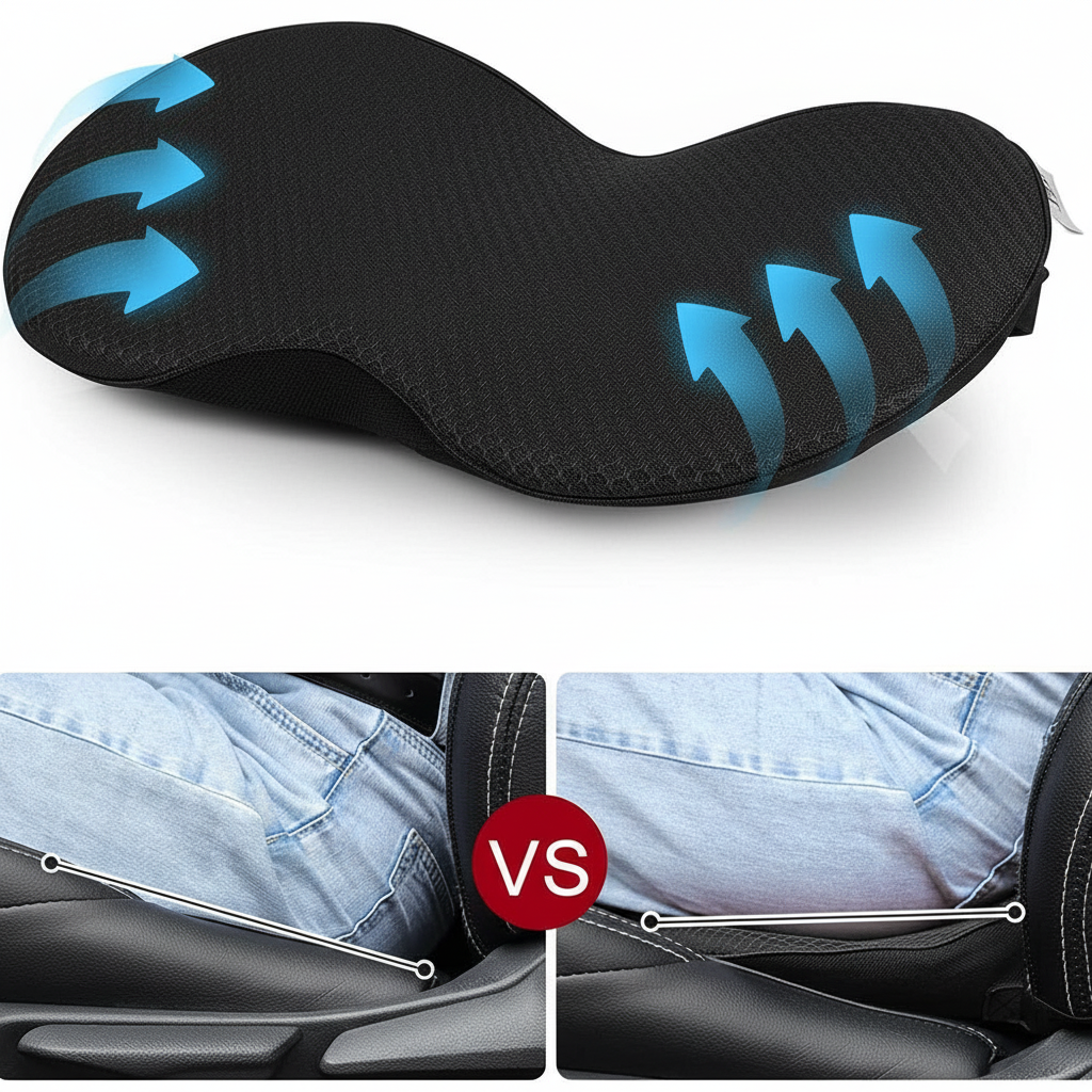 Car Seat Cushion with Memory Foam Booster and Contoured Ergonomic Support - Image 9