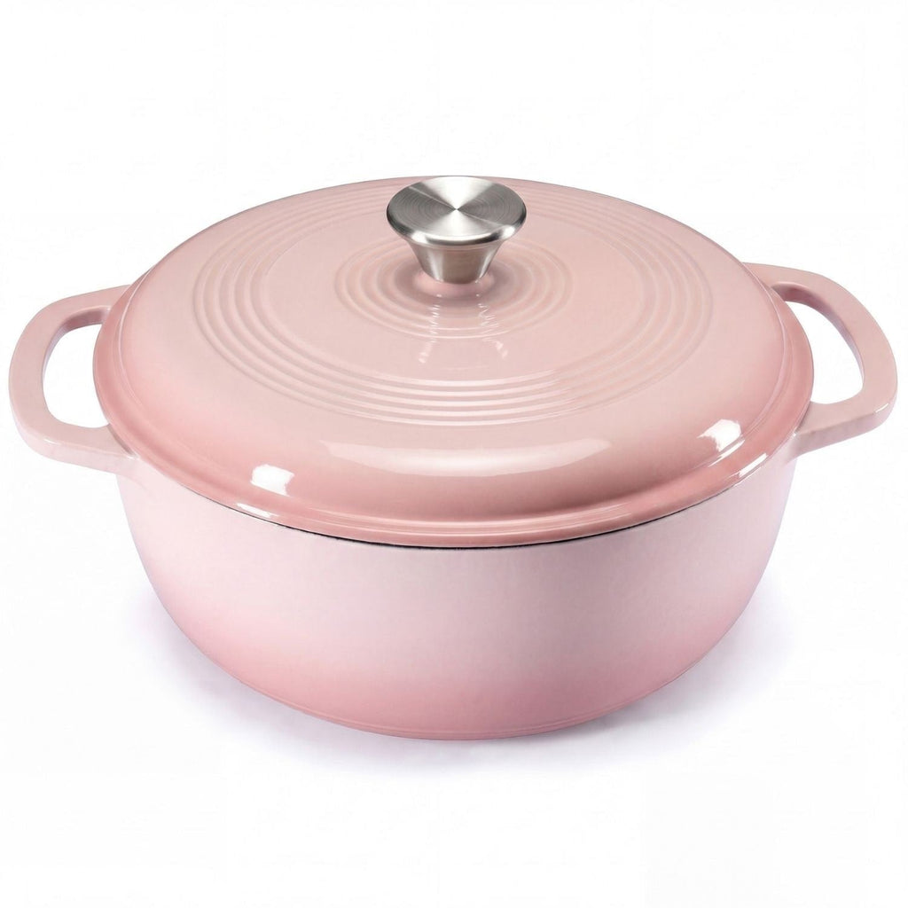 Cast Iron Dutch Oven Pot with Lid for Bread Baking and Braising 6 Quart Enameled - Image 2