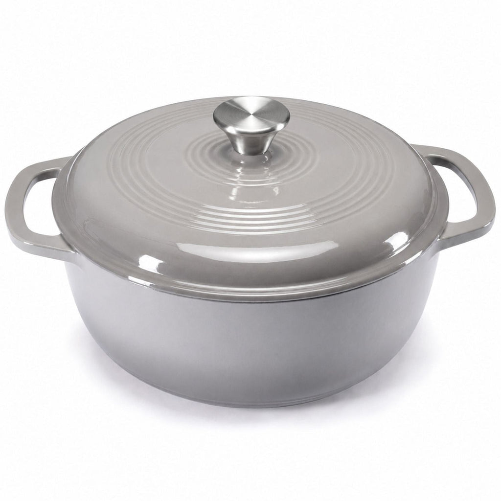 Cast Iron Dutch Oven Pot with Lid for Bread Baking and Braising 6 Quart Enameled - Image 4