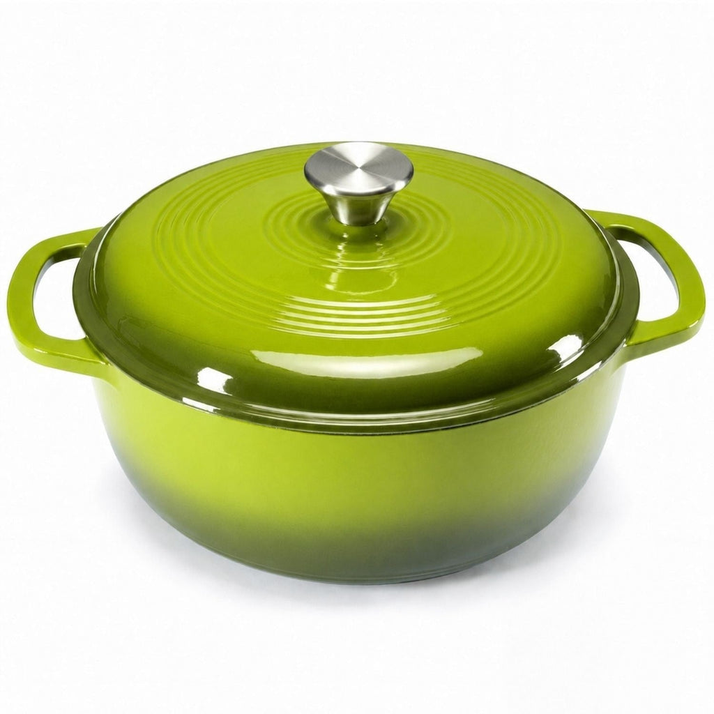 Cast Iron Dutch Oven Pot with Lid for Bread Baking and Braising 6 Quart Enameled - Image 7