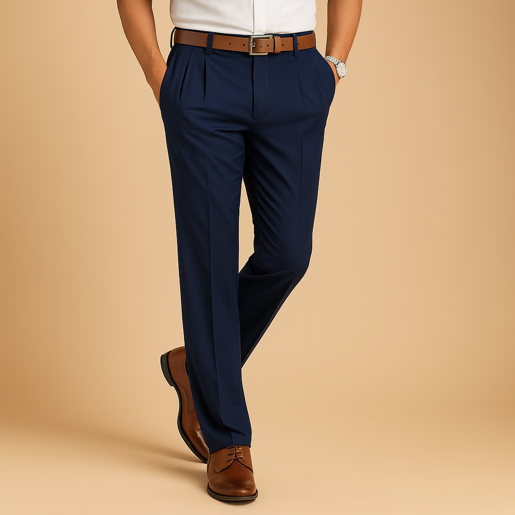 Casual chino pants for men with a relaxed fit and breathable fabric, ideal for office wear, dinners, and everyday smart casual outfits.
