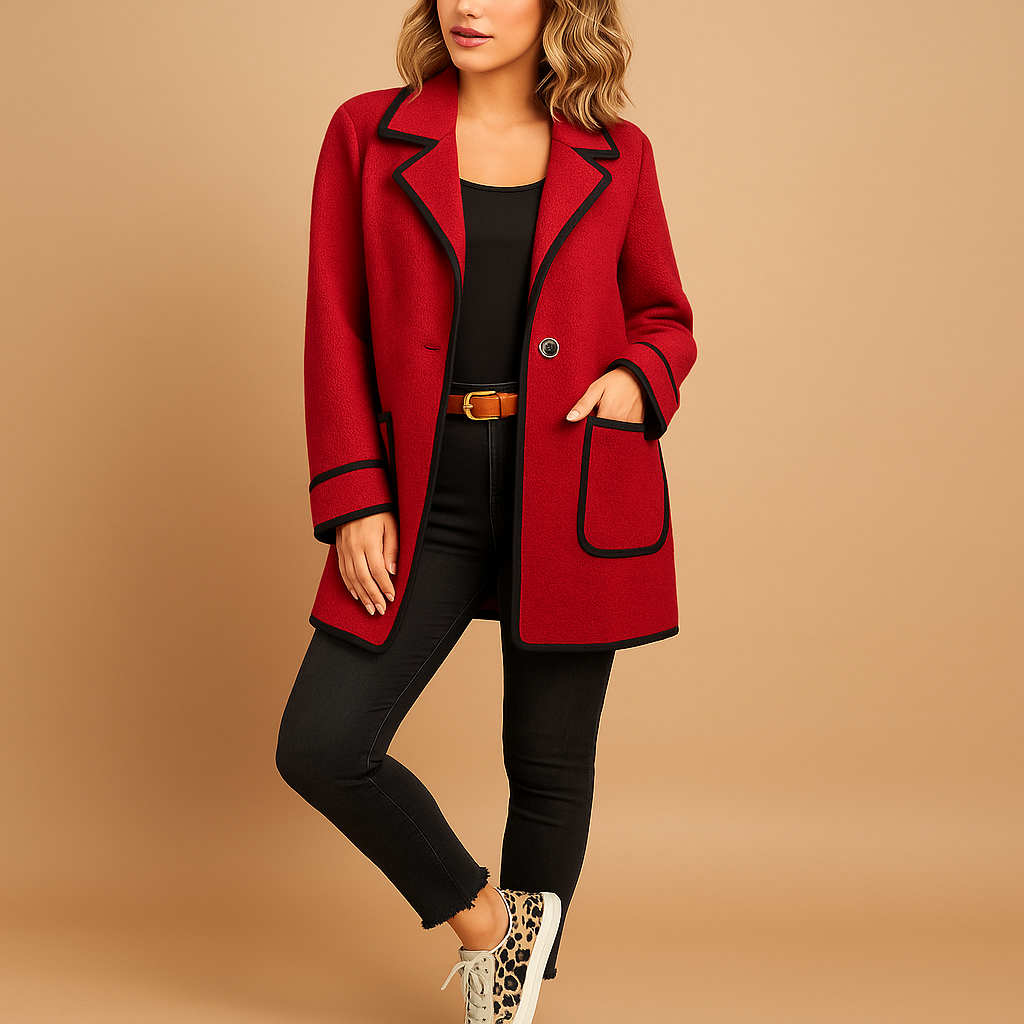 Women’s casual lined blazer with modern fit, perfect for colder days, work, and everyday stylish outfits.