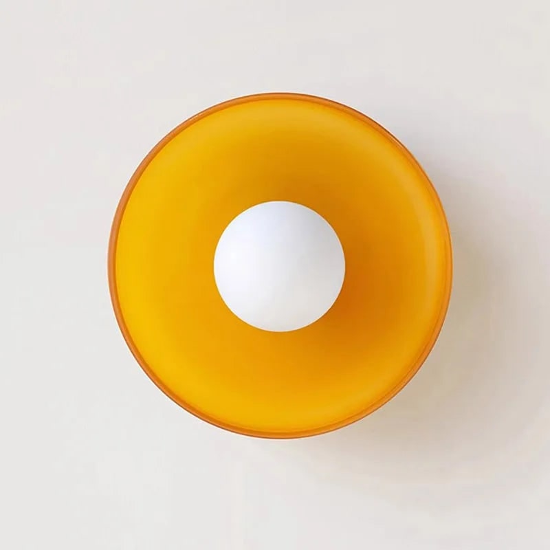 Ceiling Flush Mount Light with Translucent Glass Shade and Soft Diffused LED Lighting - Image 1