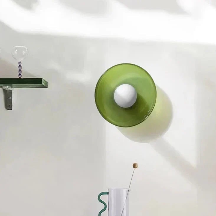 Ceiling Flush Mount Light with Translucent Glass Shade and Soft Diffused LED Lighting - Image 4