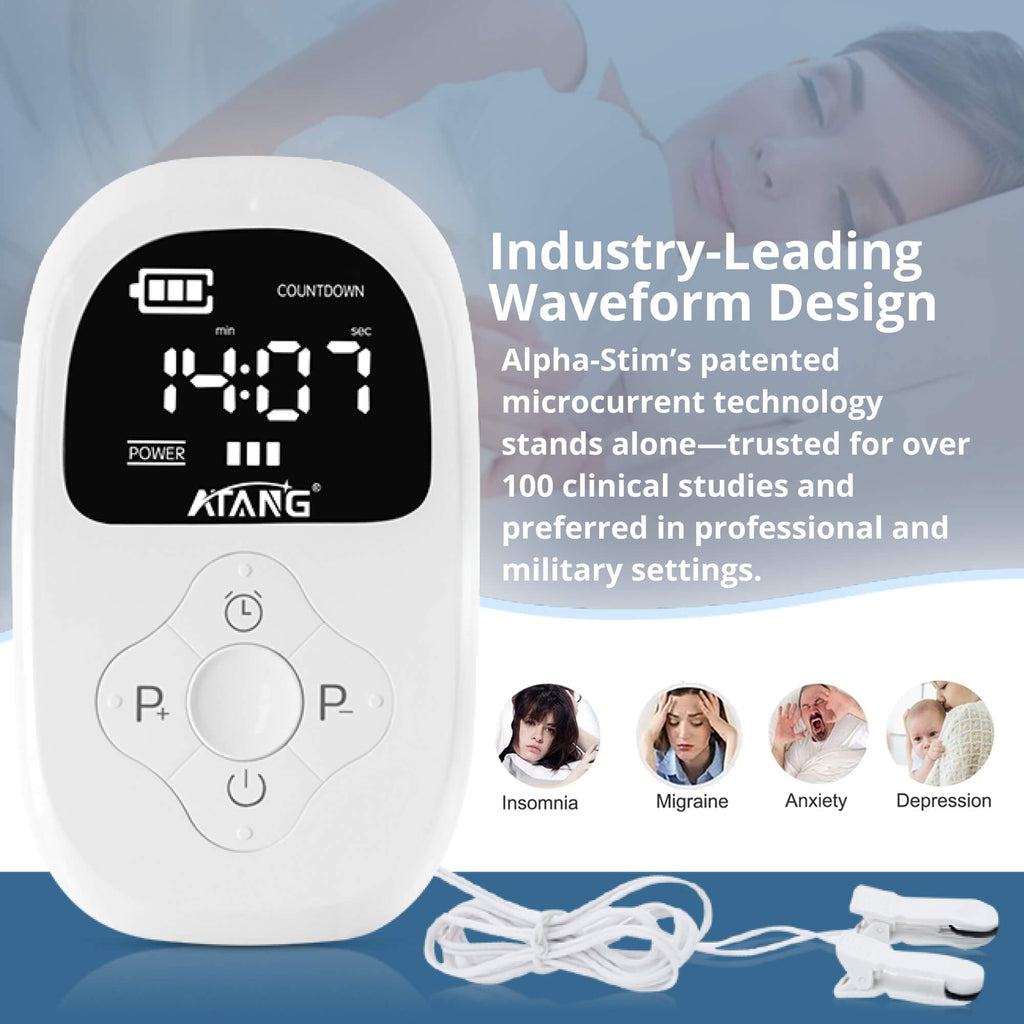 Ces Cranial Electrotherapy Stimulation Device with Earlobe Clips Handheld - Image 3