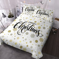 Christmas Duvet Cover Set with Pillowcases White Holiday Bedding - Image 8
