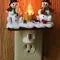 Christmas Night Light with Snowman Campfire Design and Plug-In Operation - Image 6