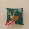 Christmas Pillow Cover with Festive Embroidered Design and Decorative Square Shape - Image 4