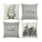 Christmas Pillow Covers Set of 4 with Hidden Zipper and Festive Woven Linen - Image 9