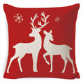 Christmas Pillow Covers with Linen-Look Festive Decorative Accent Design 18x18 Inch Square Throw - Image 22