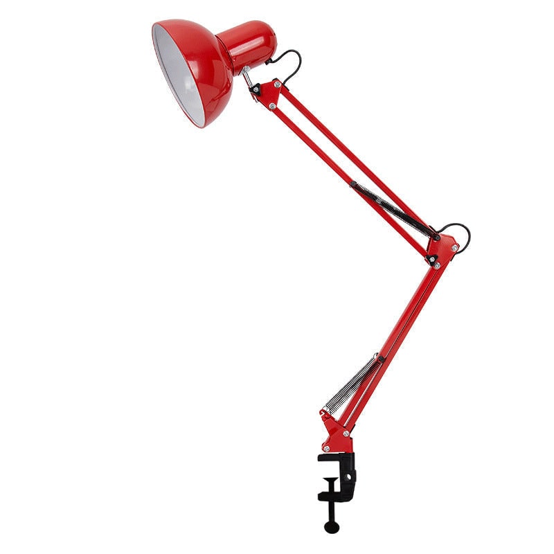 Clamp Desk Lamp with Adjustable Swing Arm and Dome Metal Shade - Image 10