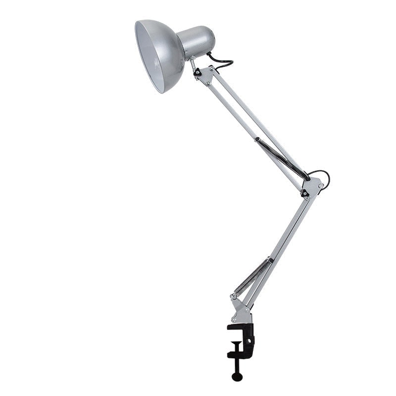 Clamp Desk Lamp with Adjustable Swing Arm and Dome Metal Shade - Image 12
