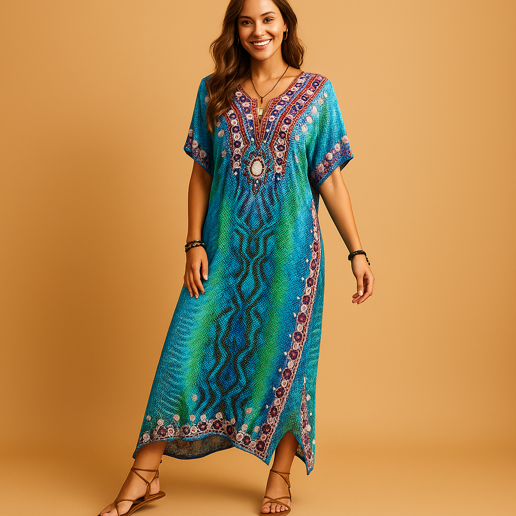 Comfortable breathable maxi dress for women with soft stretchy fabric and flattering fit, ideal for spring and summer occasions.