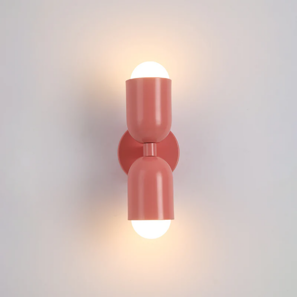 Contemporary Wall Sconce Light with Dual Up and Down LED Lighting and Color-Blocked Design - Image 8