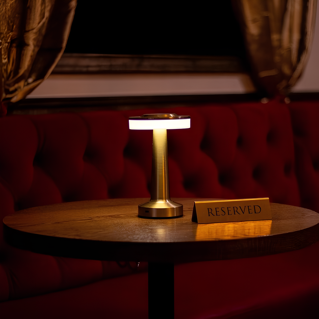 Cordless Table Lamp with Rechargeable Battery Dimmable LED and Metallic Finish - Image 13