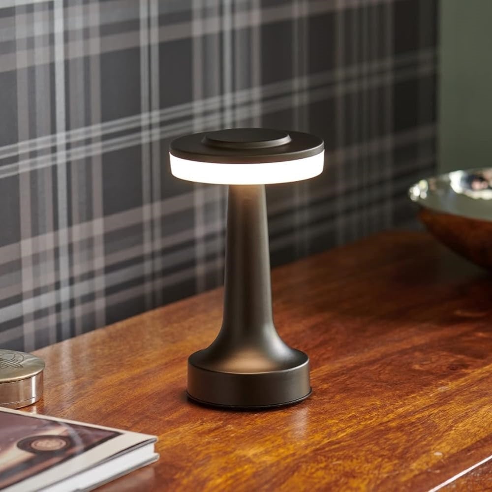 Cordless Table Lamp with Rechargeable Battery Dimmable LED and Metallic Finish - Image 7