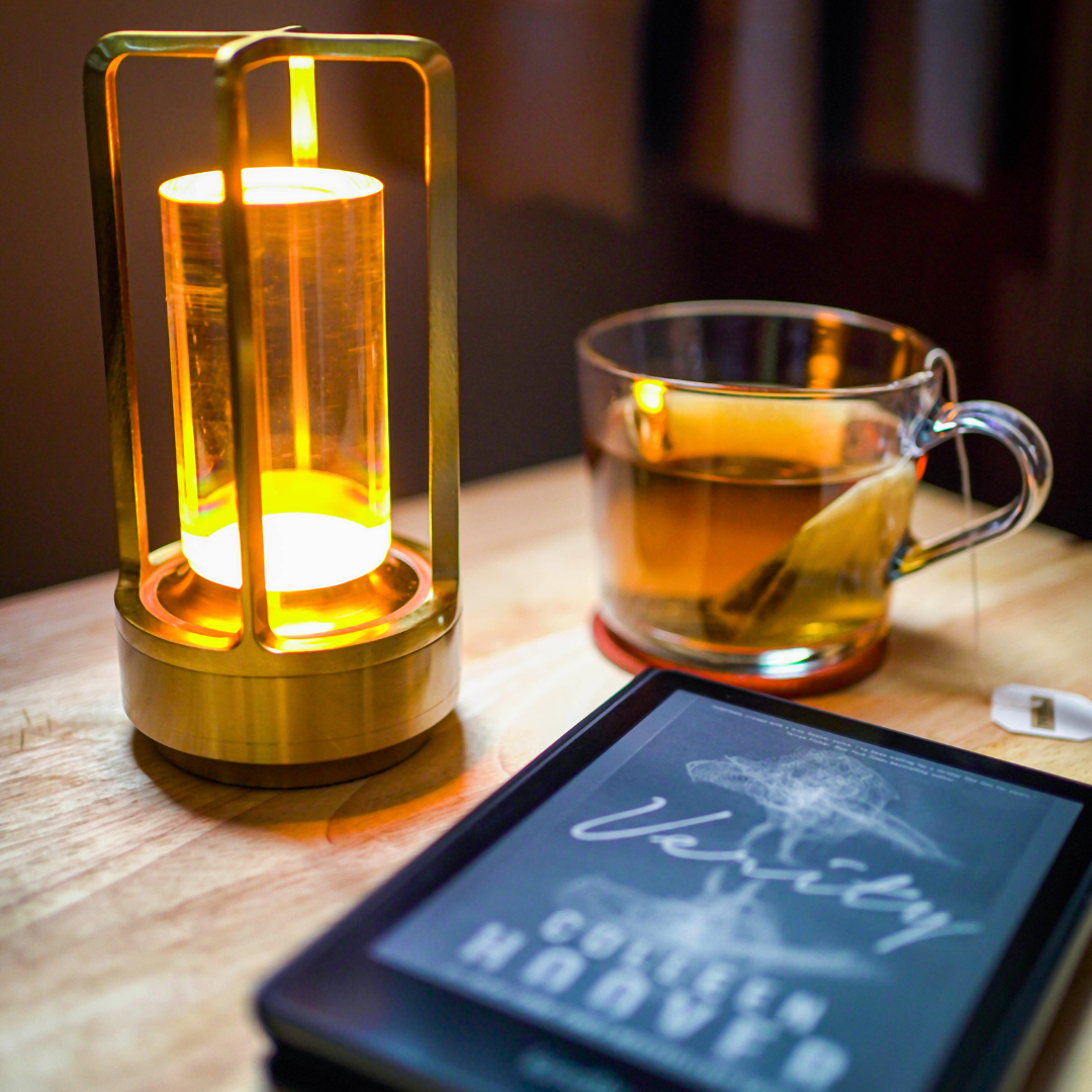 Cordless Table Lamp with Rechargeable Battery LED Cage Frame and Portable Ambient Light - Image 5