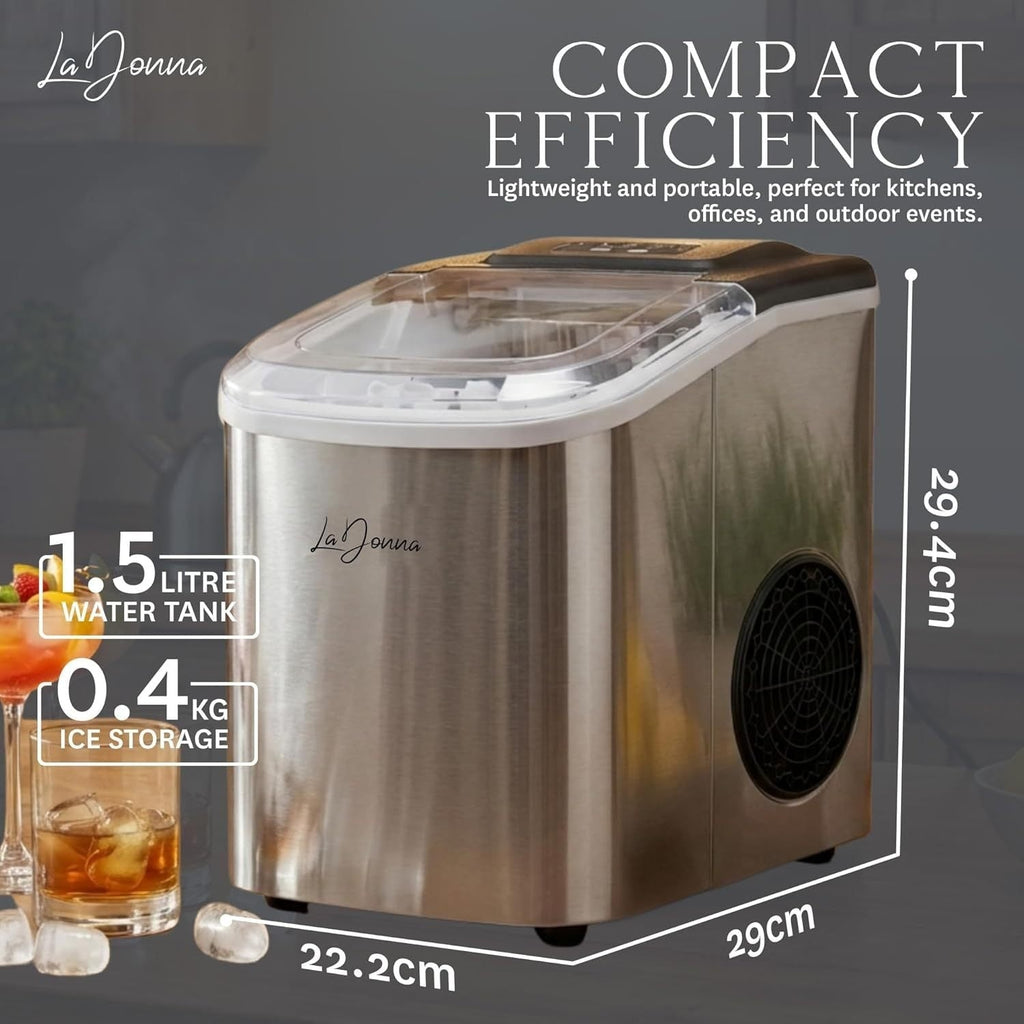 Countertop Ice Maker Machine with Two Sizes and Self-Cleaning Function - Image 10