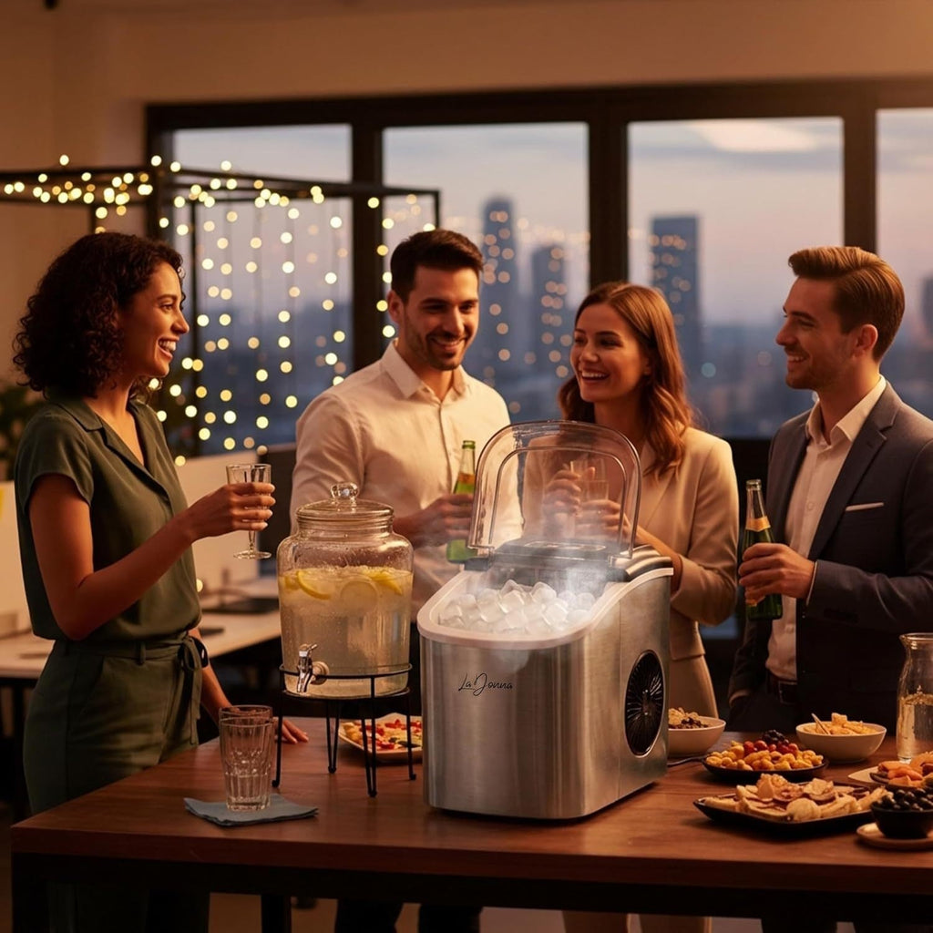 Countertop Ice Maker Machine with Two Sizes and Self-Cleaning Function - Image 14