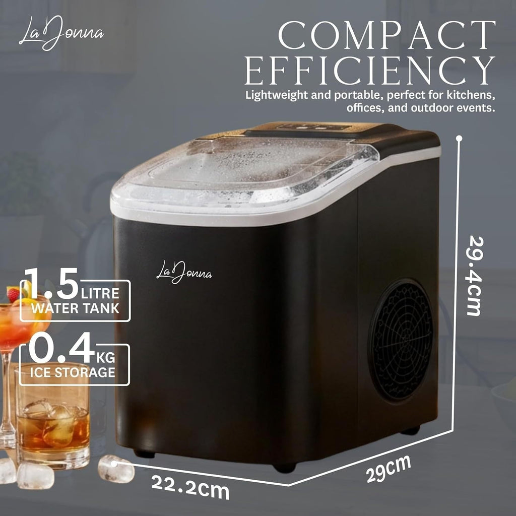 Countertop Ice Maker Machine with Two Sizes and Self-Cleaning Function - Image 3