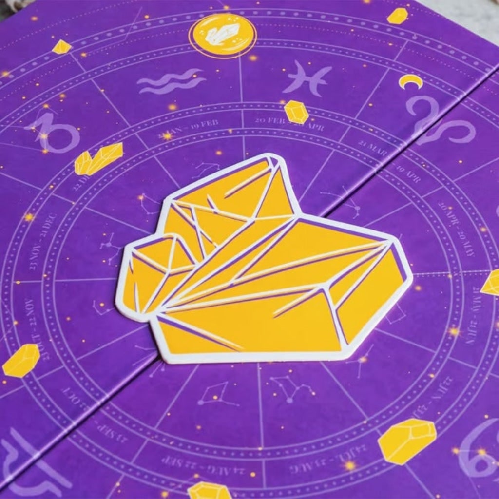 Crystal Advent Calendar with 24 Day Countdown Gemstones and Celestial Decorations - Image 3