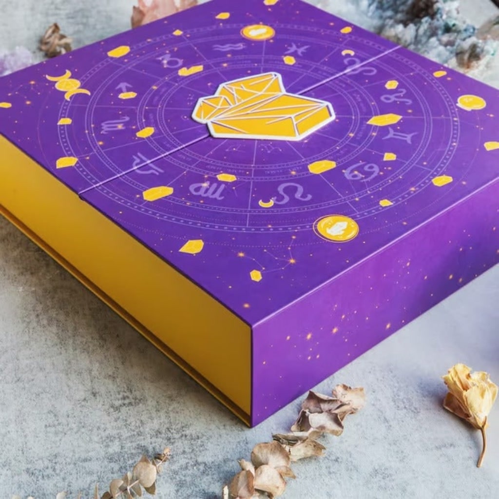 Crystal Advent Calendar with 24 Day Countdown Gemstones and Celestial Decorations - Image 4