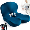 Desk Chair Seat Cushion with Memory Foam Ergonomic Contoured Support and Coccyx Cutout - Image 1