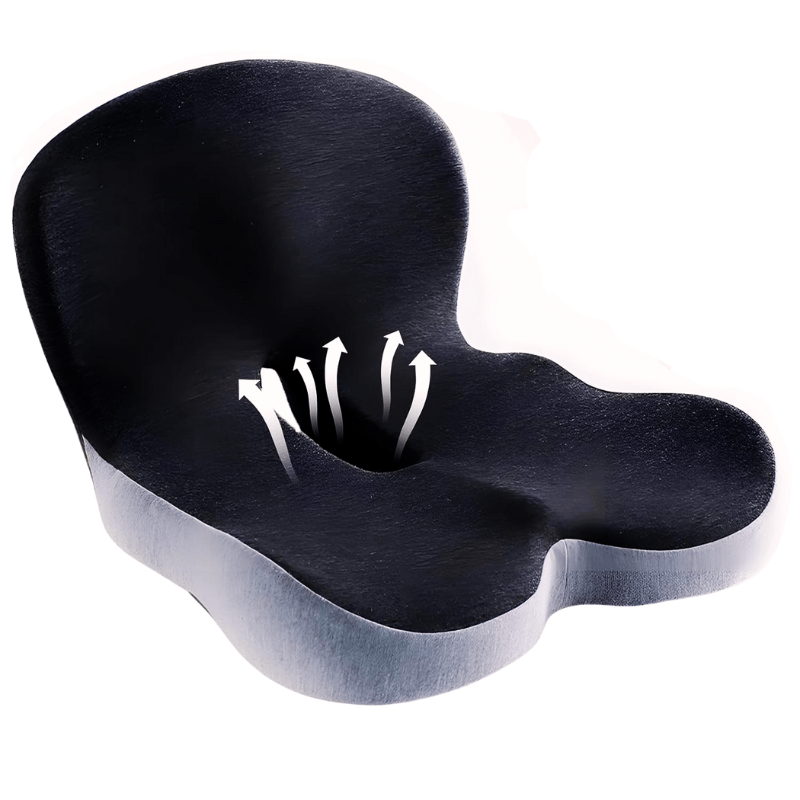 Desk Chair Seat Cushion with Memory Foam Ergonomic Contoured Support and Coccyx Cutout - Image 10