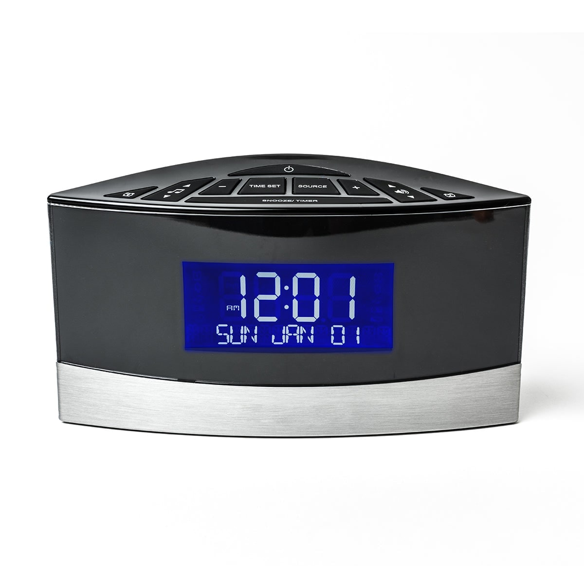 Digital Alarm Clock Radio with Calendar Display and Bedside Sound Machine - Image 7