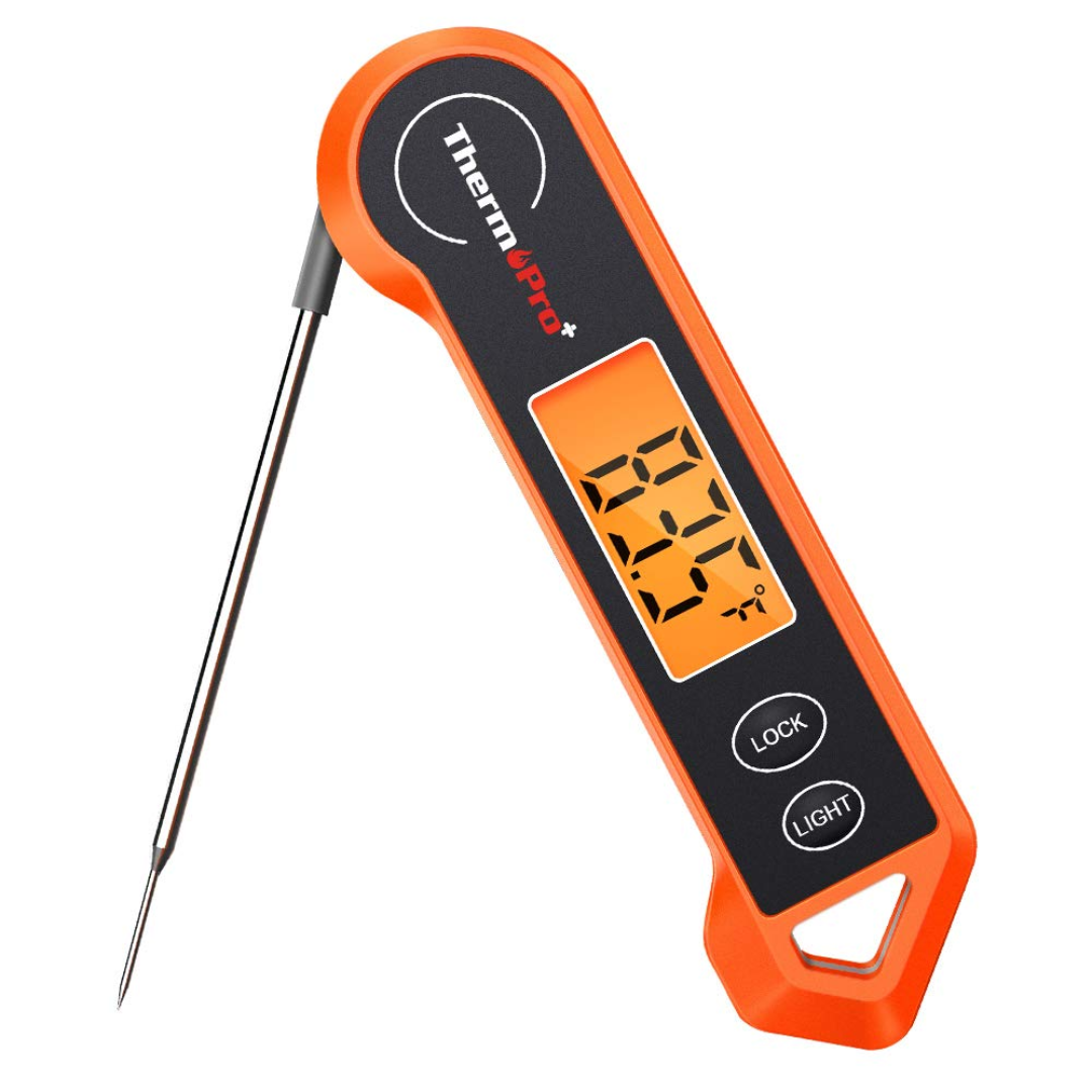 Digital Meat Thermometer for Steak with Instant Read Backlit Display and Folding Probe - Image 2