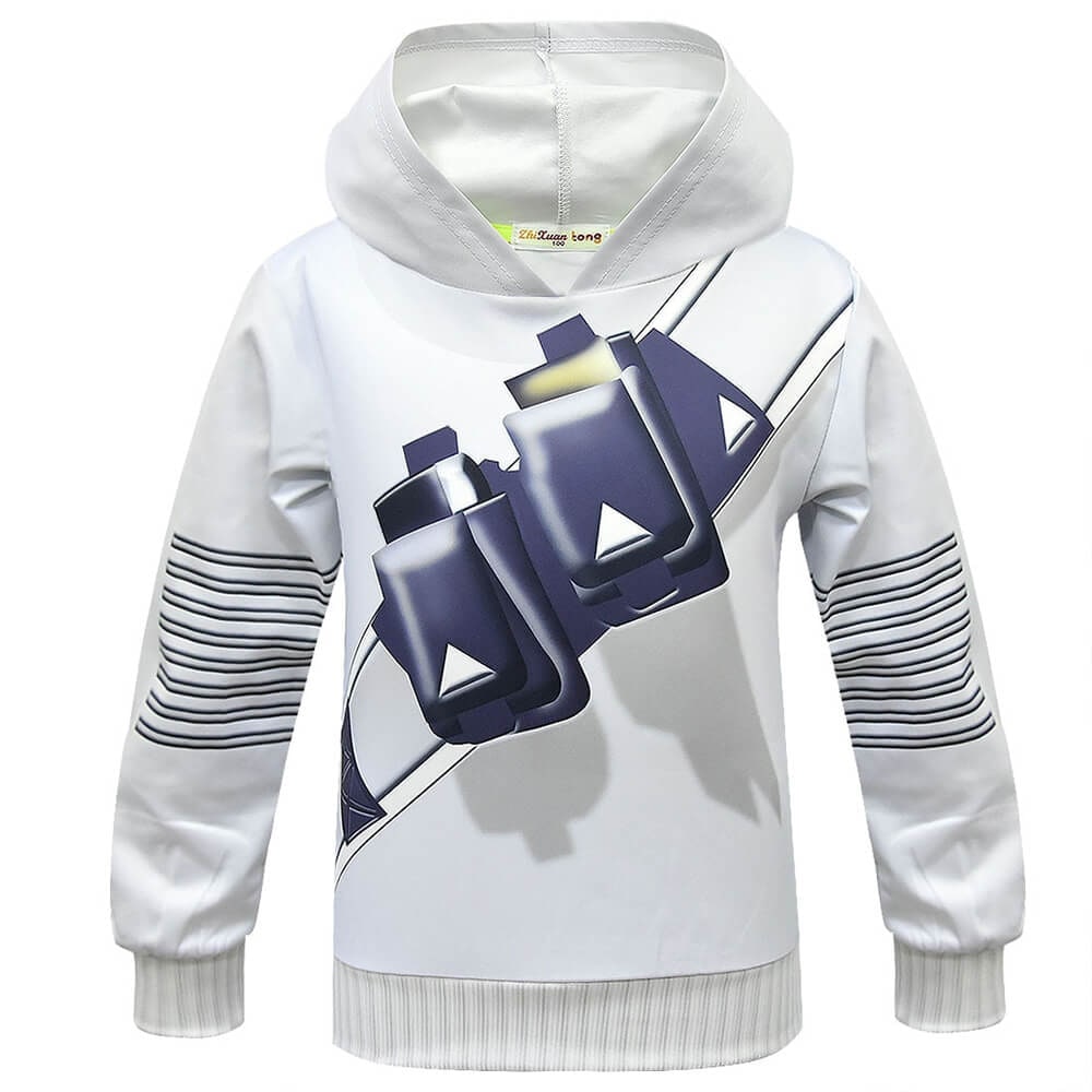 Dj Costume with LED Mask and Light-Up Chest Graphic for Kids - Image 7