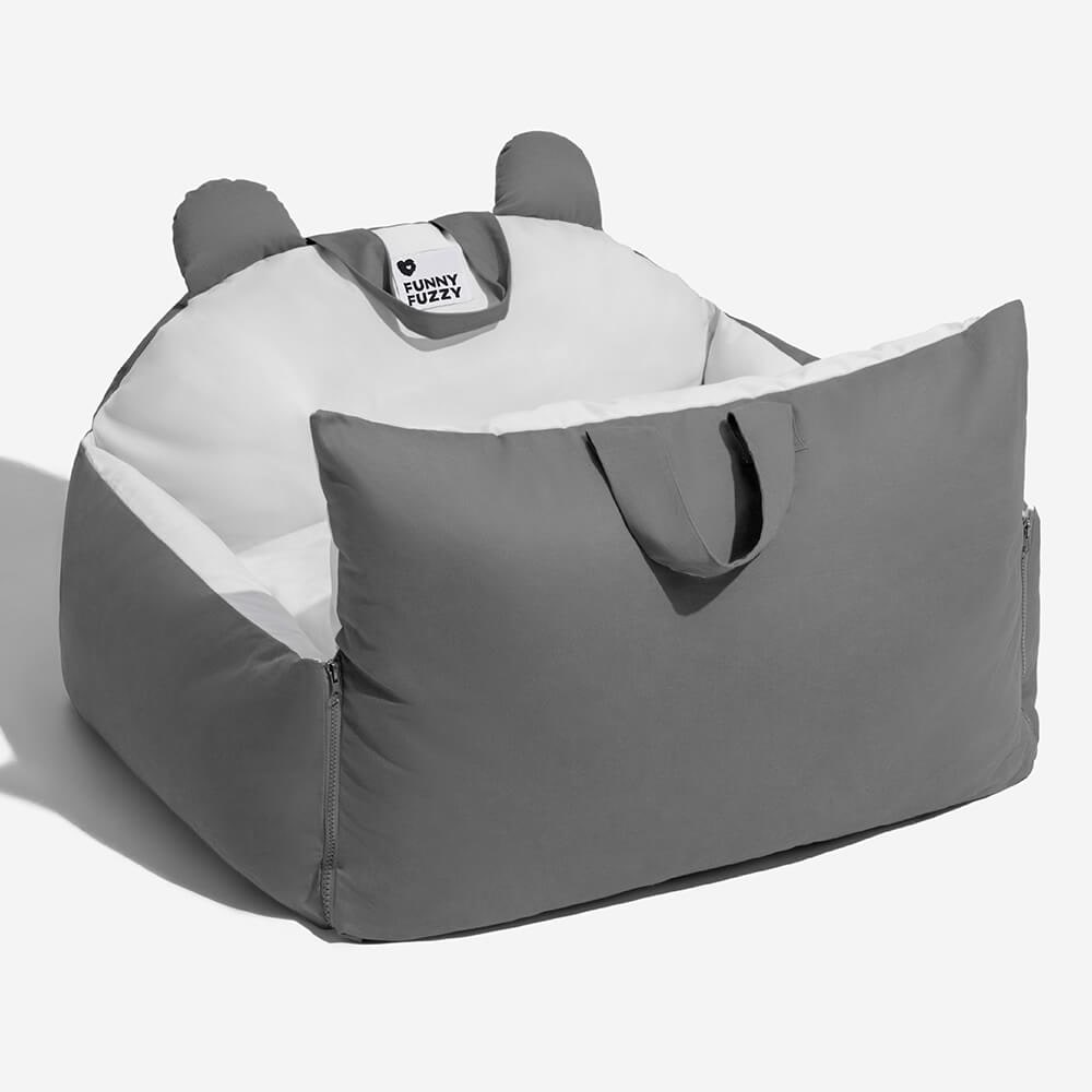 Dog Car Seat with Safety Leash Convertible Pet Bed and Removable Cushion - Image 15
